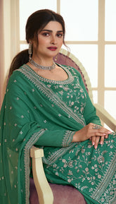 Beguiling Green Colour Salwar Suit